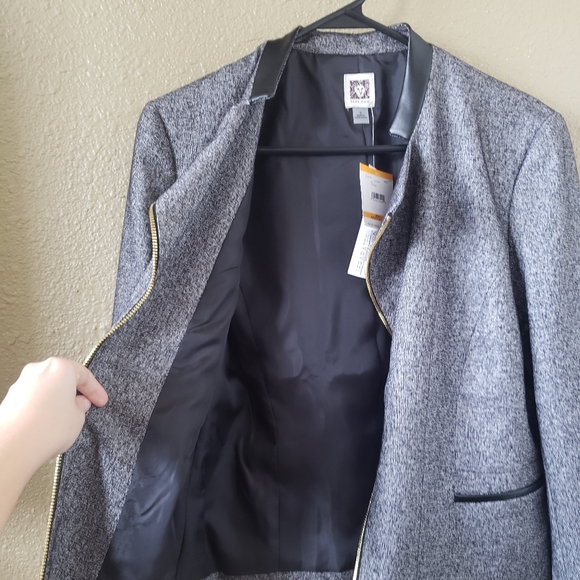 HP NWT Ann Klein Separates that Work Zip Up Blazer - Picture 6 of 8